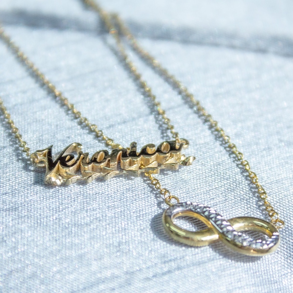 14K Personalized Name Necklace valentine day gift